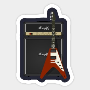 Mamplifier and Flying V Sticker